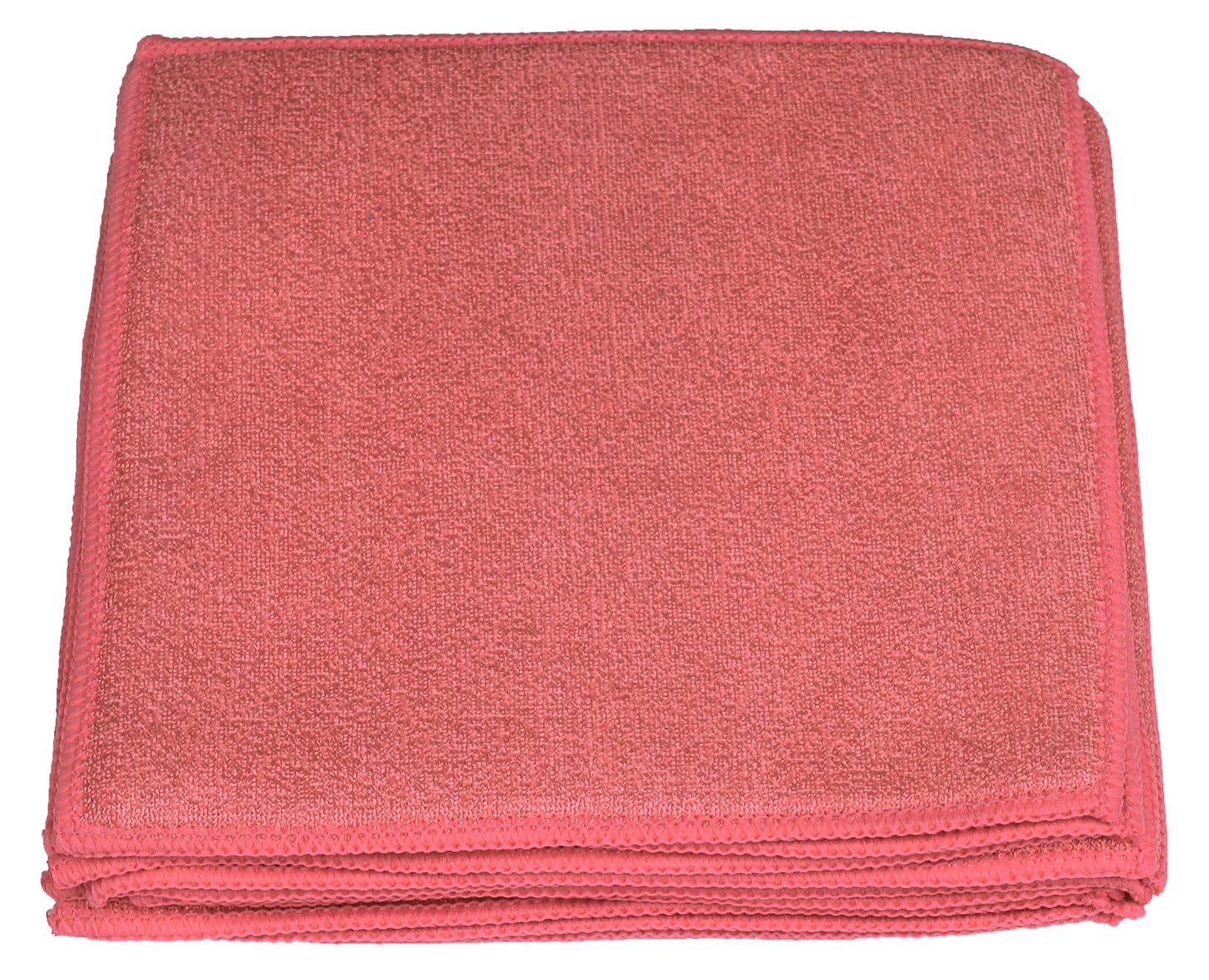 Sonty 10 Stück Schwammtücher XL- Spültücher Microfaser 23 x 23 cm rot