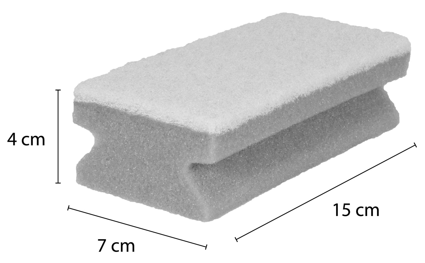 Sonty 10 Stück Putzschwamm kratzfrei- waschbar- gross 15x7x4cm weiß/grün