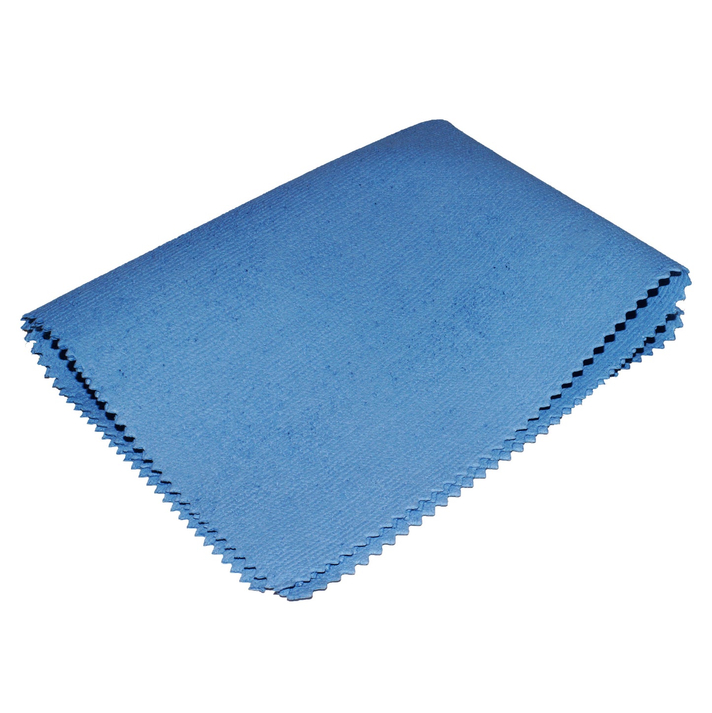 Sonty 10 Stück Edelstahl Reinigungstücher Microfaser PU- ca. 35 x 40 cm blau