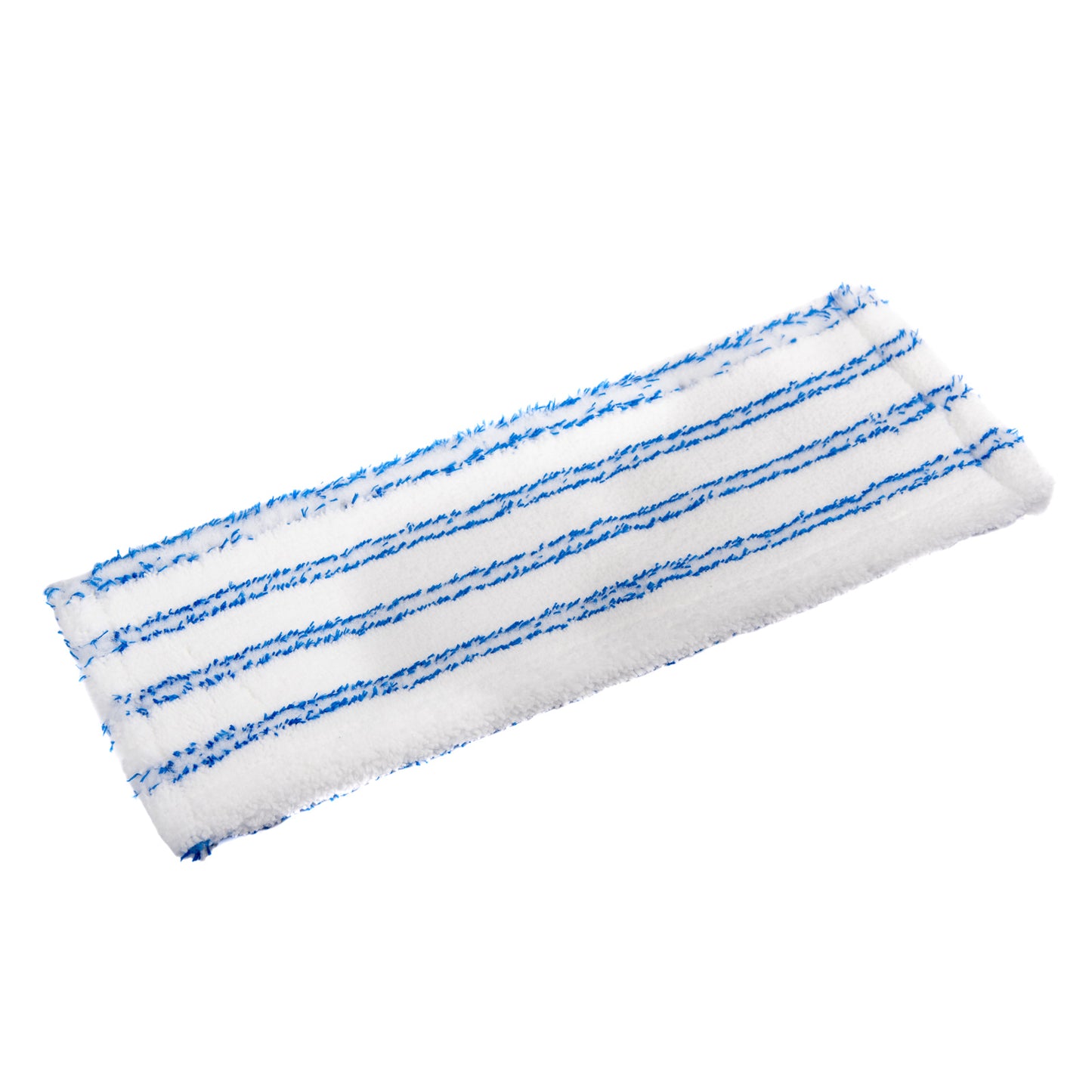 Sonty 1 Stück Mopp- Microfaser- Wischmop Professional 50cm weiß mit blauen Streifen